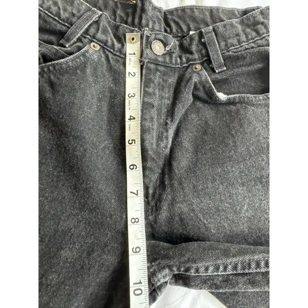 Vintage 90s Levi's 550 Student Jeans USA Black Denim 27x30 W27 L30